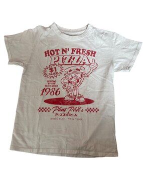 Hot N’ Fresh Phat Phil’s Pizza Graphic T-Shirt Brisco Brands Women's Size M Tee